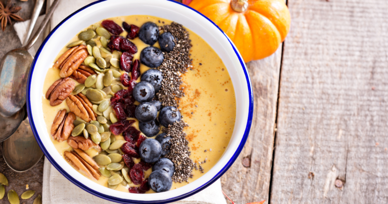 pumpkin smoothie bowl