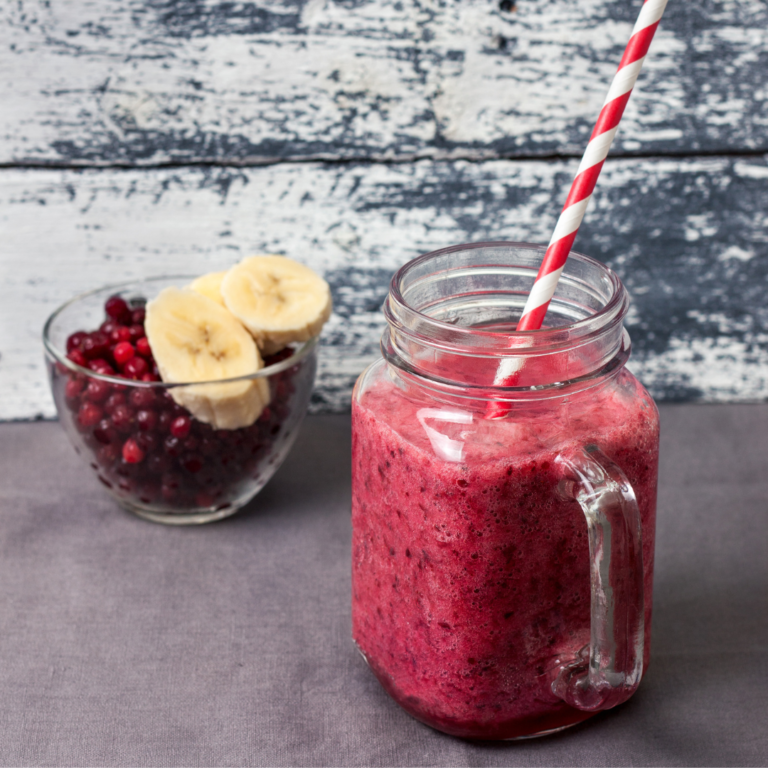 Easy Banana Cranberry Smoothie