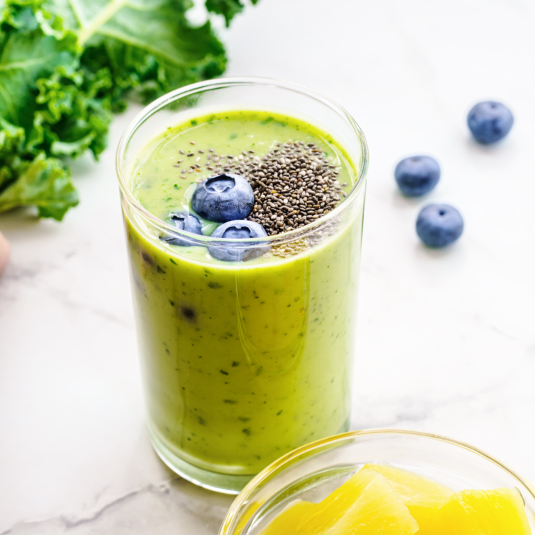 Delicious Tropical Green Smoothie for Longevity