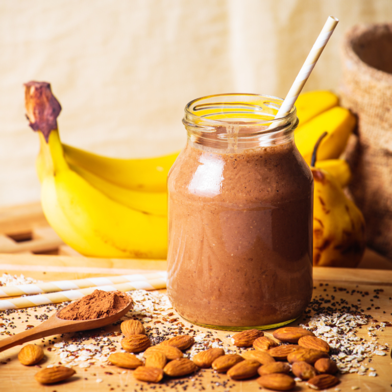 chocolate smoothie with banana