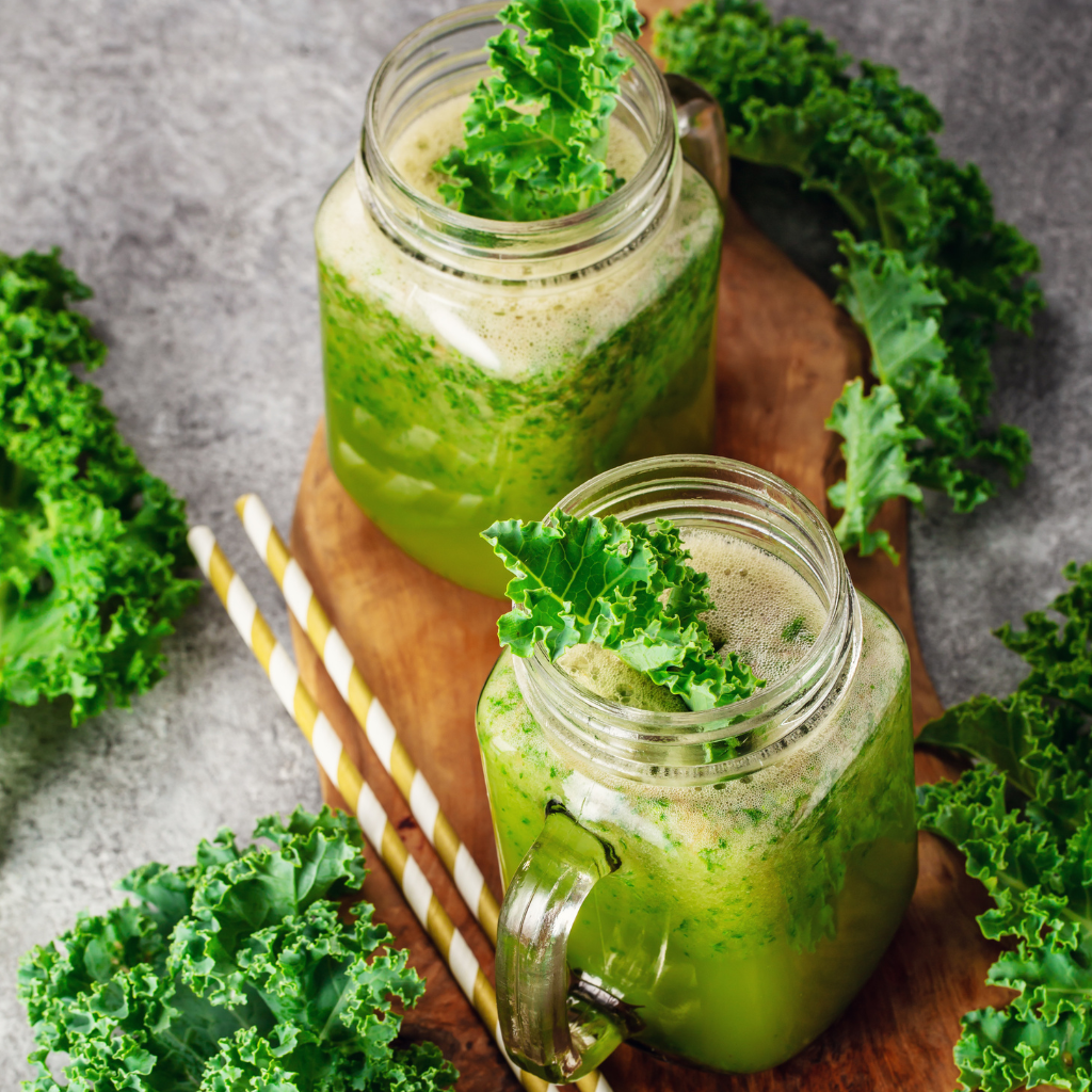 green smoothie with kale