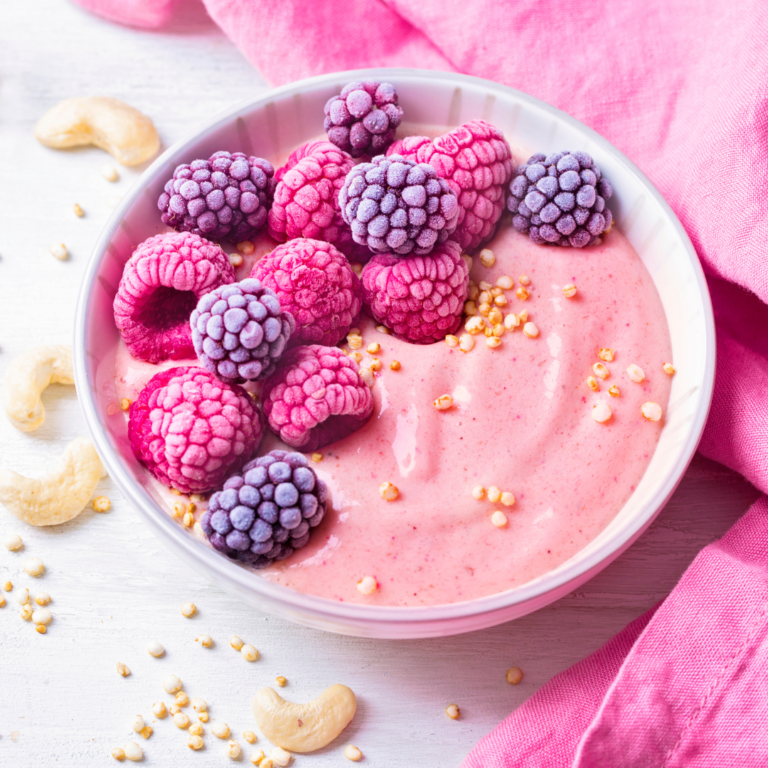 Raspberry Banana Smoothie Bowl