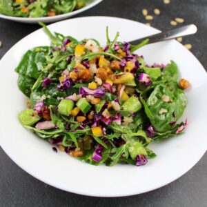 chickpea arugula salad