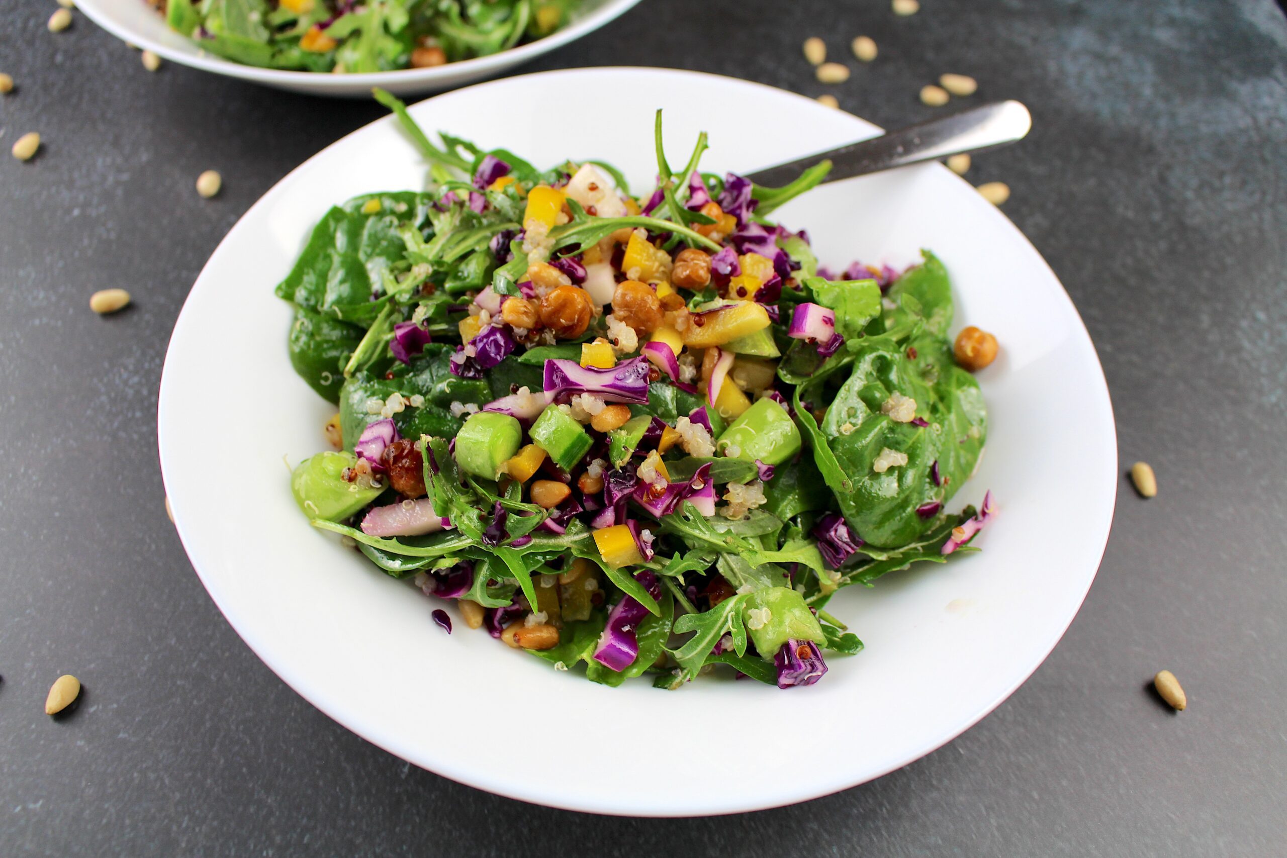 chickpea arugula salad