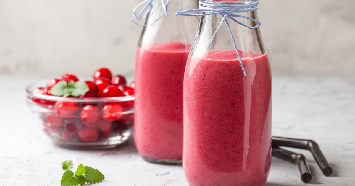 cranberry smoothie