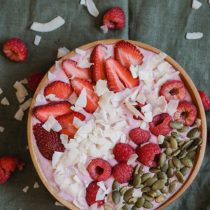 strawberry smoothie bowl