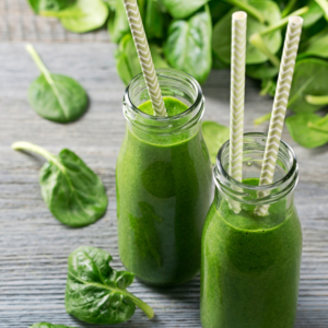 Green Pineapple basil smoothie