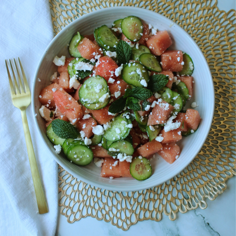 Watermelon Cucumber Salad Recipe