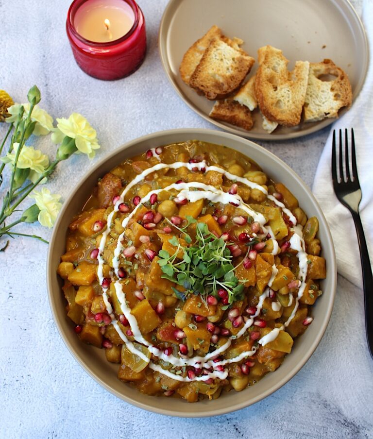 Creamy Vegan Butternut Squash Chickpea Curry