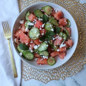 watermelon cucumber salad