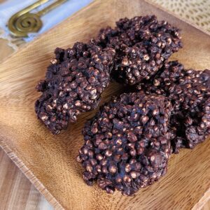 No-Bake Vegan Chocolate Puffed Cereal Bites (Gluten-Free)