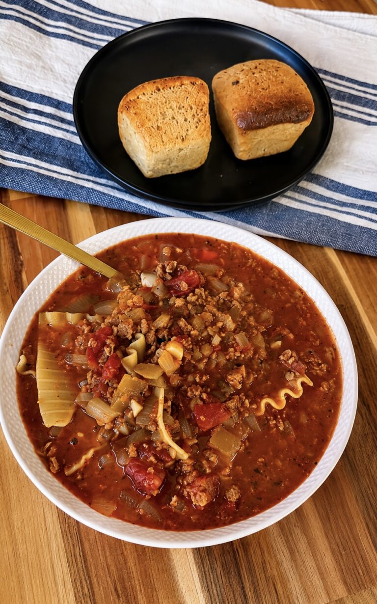 High-Protein EASY Lasagna Soup (Easy One-Pot Vegan Dinner)